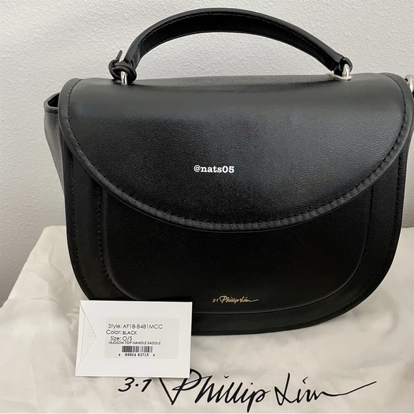 ☀️NEW☀️ 3.1 Phillip Lim Hudson Saddle Bag Black - Picture 7 of 9